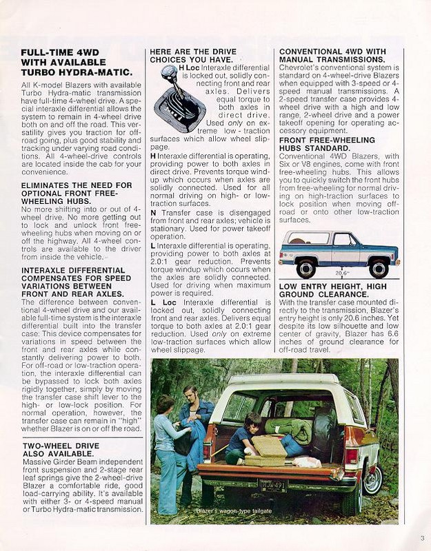 1976 Chevrolet Blazer Brochure Page 7